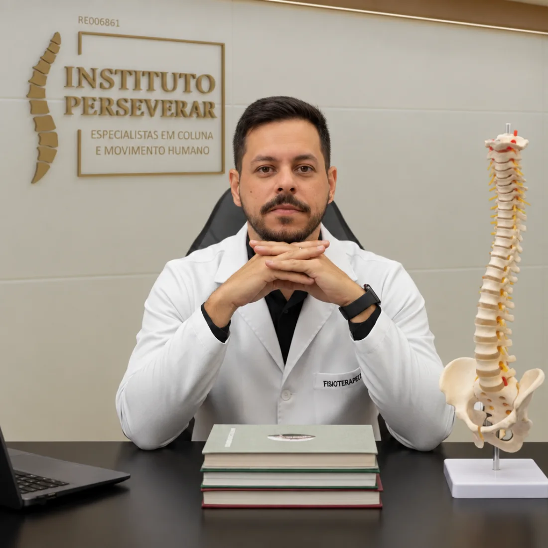 Dr. Pedro Rosário, fisioterapeuta especialista em coluna, no Instituto Perseverar